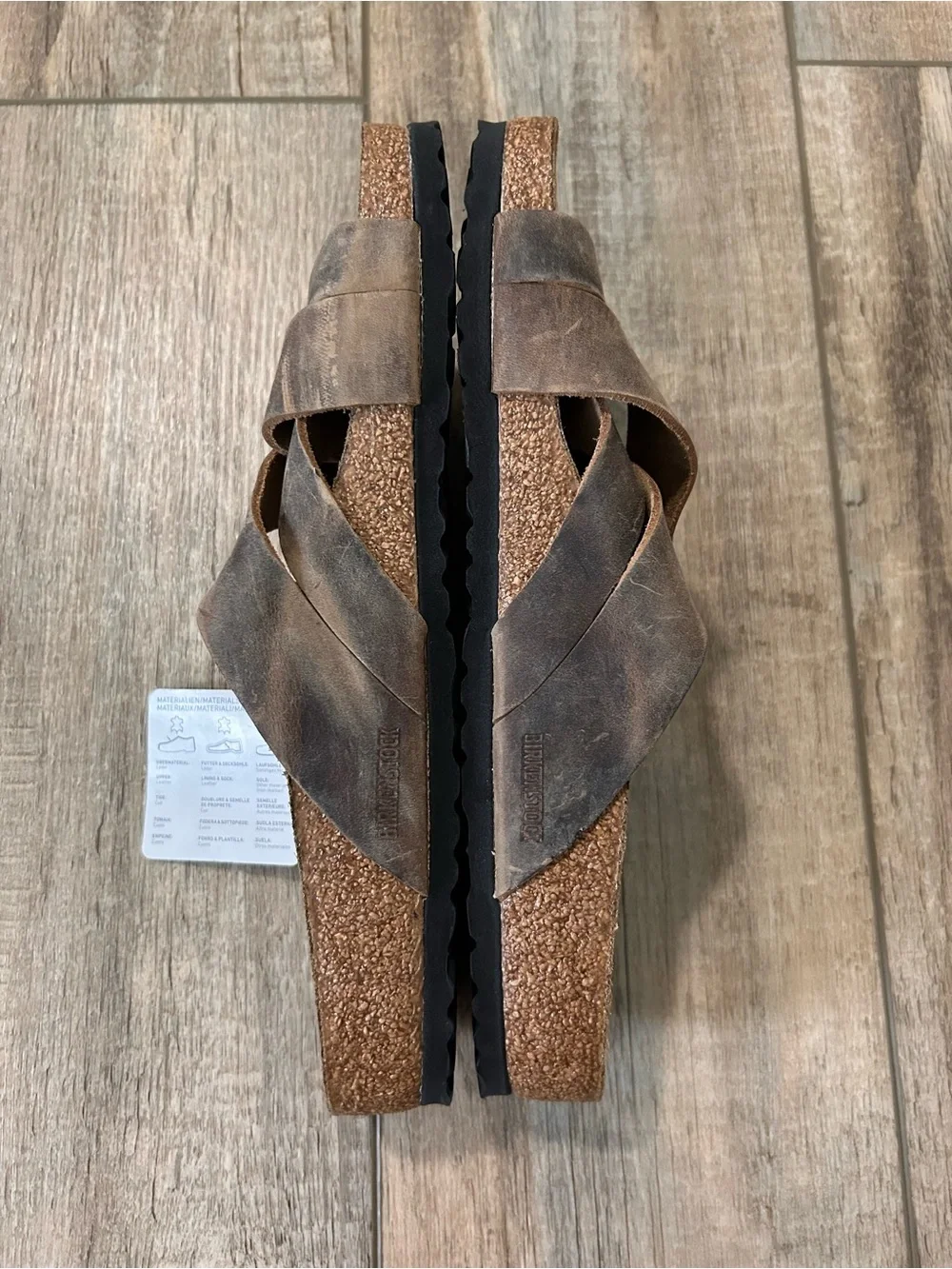 Birkenstock Lugano sandals Camberra Old Tobacco oiled leather Men’s 10 US 43 EU